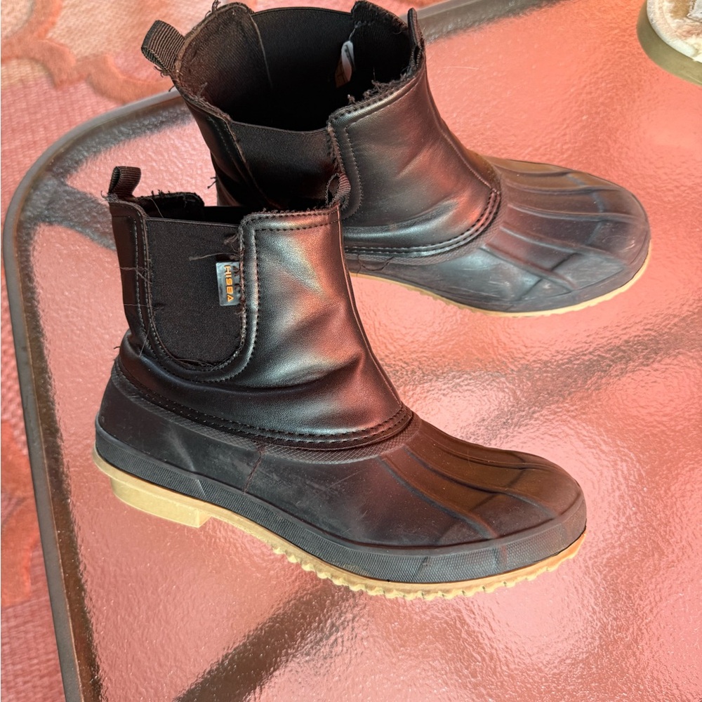 Black and Tan Ankle Boots